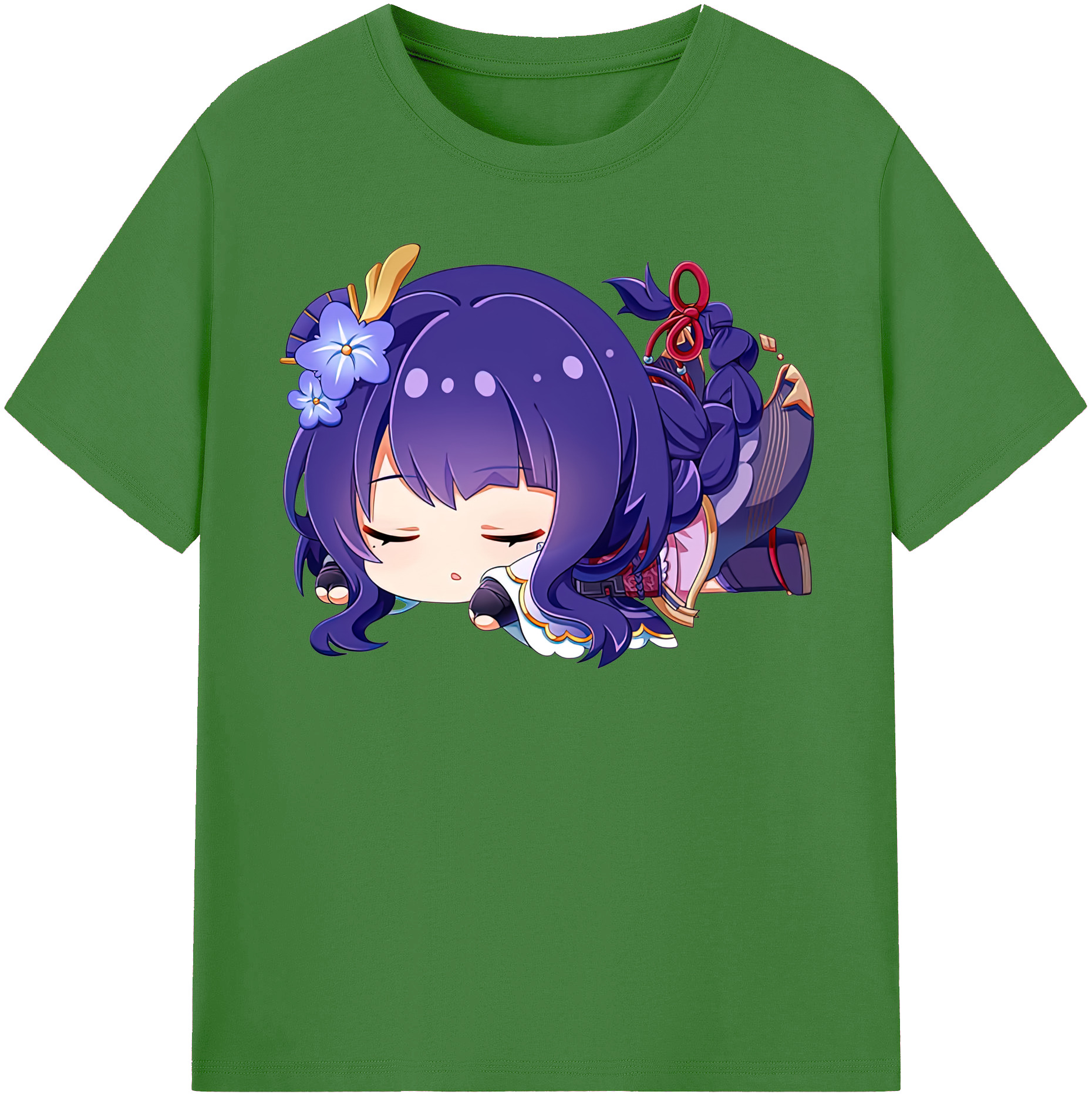 げんし神 雷電将軍 らいでんしょうぐん genshin Raiden Shogun レディースカジュアルプリントTシャツ（綿100％）
